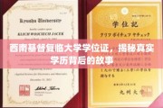 西南基督复临大学学位证之谜，探寻学历背后的传奇故事